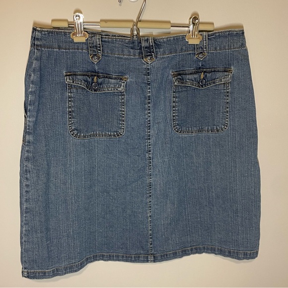 Vintage Penman’s Denim Pencil Skirt Medium Wash 90s 37”Waist - Picture 3 of 6